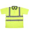 WR002 Warrior Daytona Hi Vis Polo Shirt Warrior Order Yellow colour image